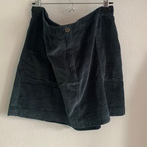GAP Dark Green Corduroy Mini Skirt